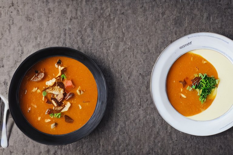 Erbsensuppe mit Majoran