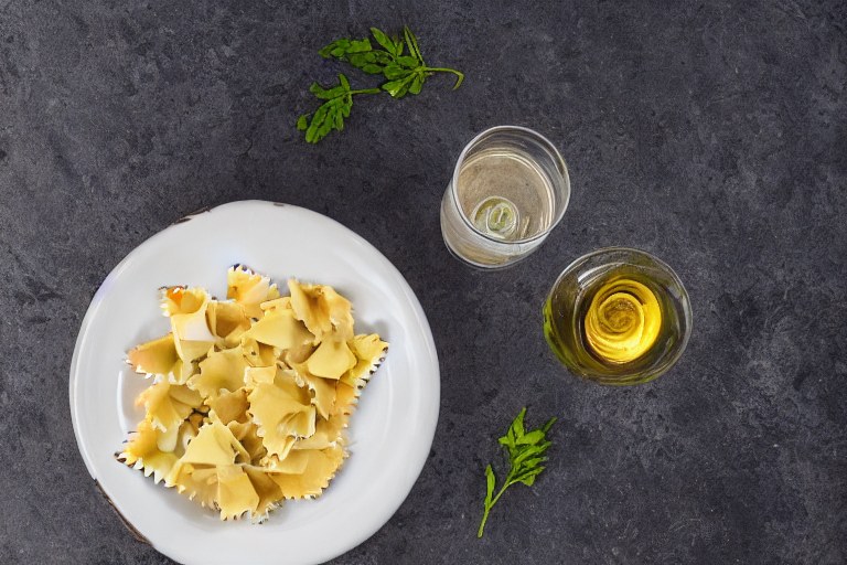 Farfalle in Käsesauce