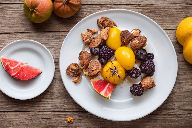 Frühstücksteller mit Obst